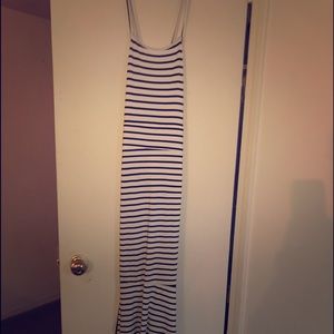 Long striped maxi dress